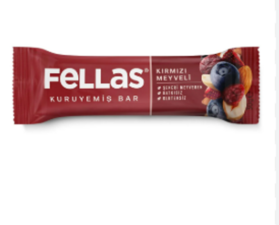 FELLAS KIRMIZI MEYVELİ&KURUYEMİŞ BAR 30 GR